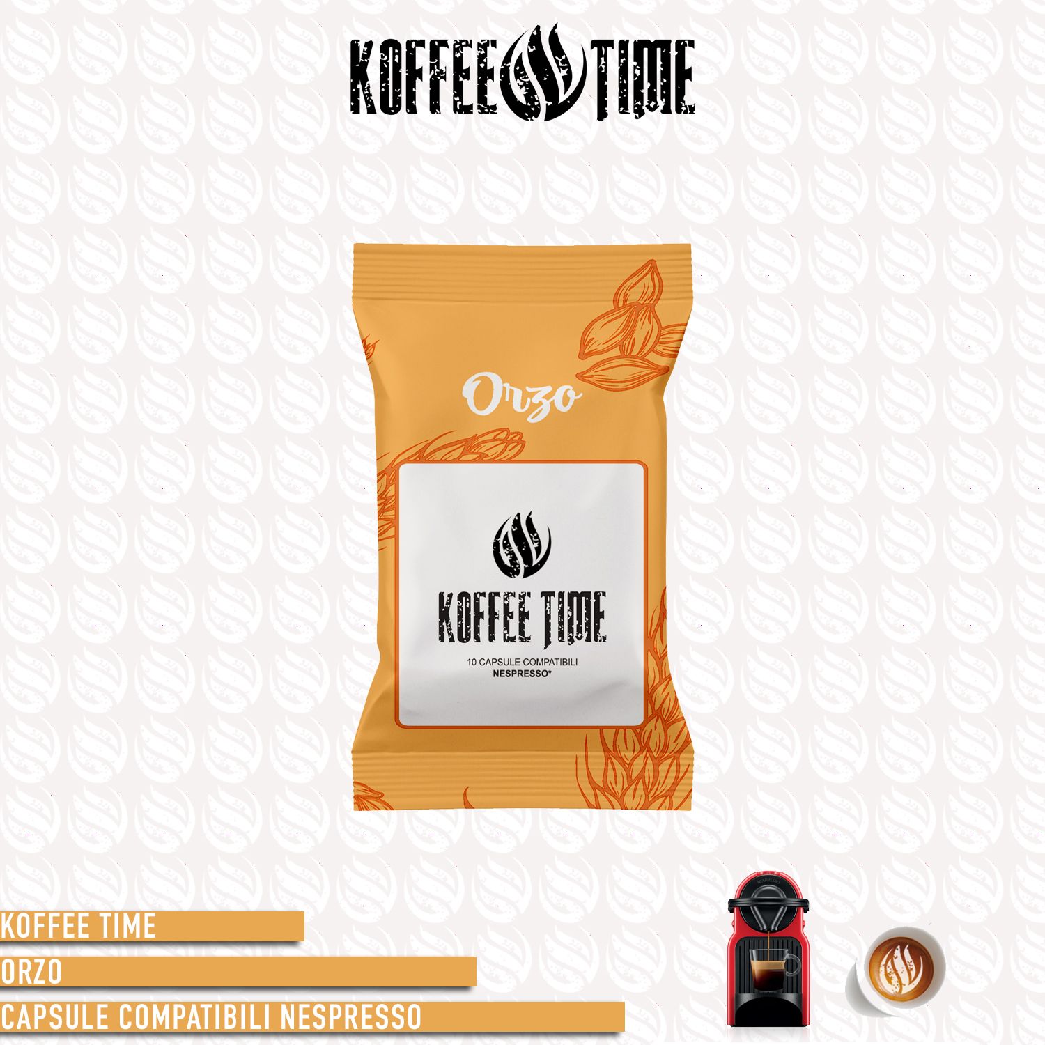 Koffee Time solubile Orzo compatibile Nespresso 10cp