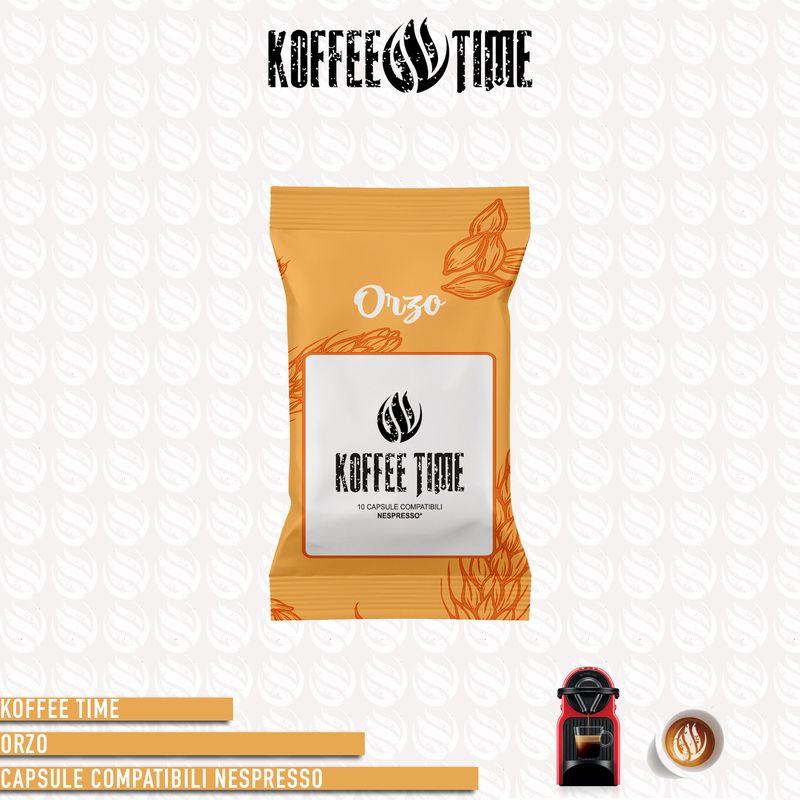 Koffee Time solubile Orzo compatibile Nespresso 10cp
