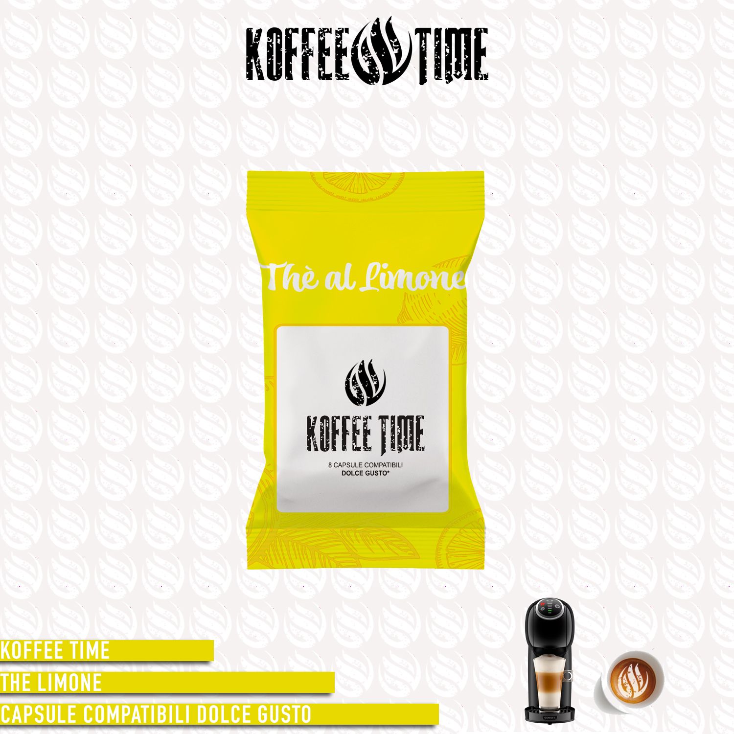 Koffee Time solubile The limone compatibile Nescafé Dolce Gusto 8cp