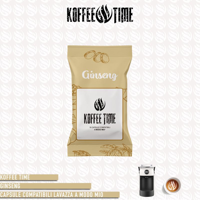 Koffee Time solubile Ginseng compatibile A Modo Mio 16cp