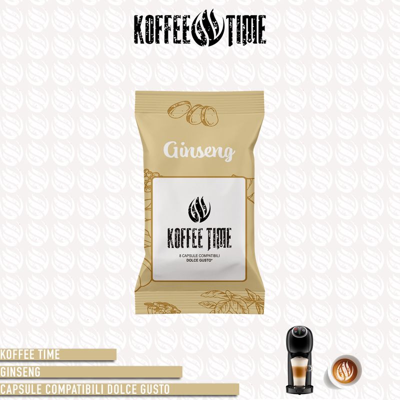 Koffee Time solubile Ginseng compatibile Nescafé Dolce Gusto 8cp