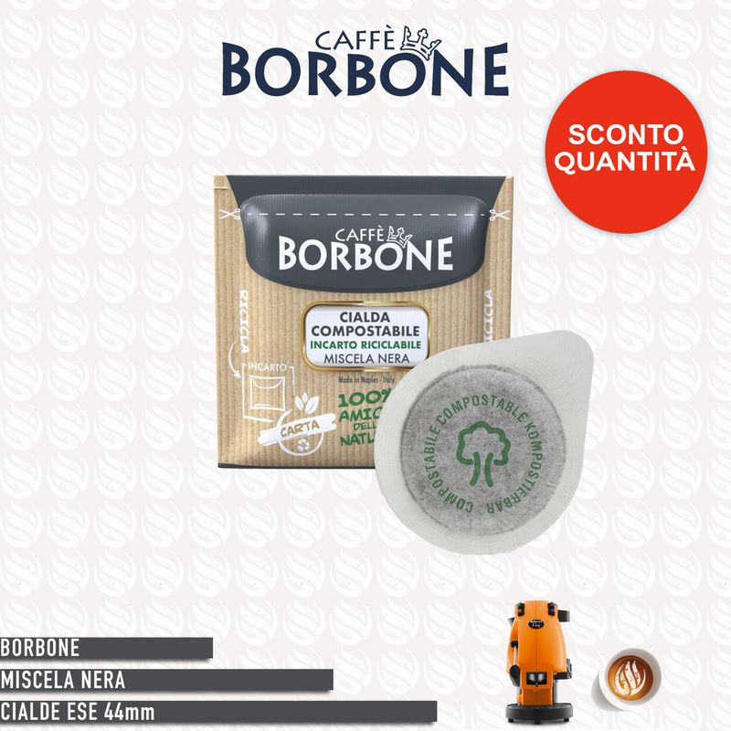 Borbone Cialde Carta ESE 44 mm Miscela Nera - 150 cialde