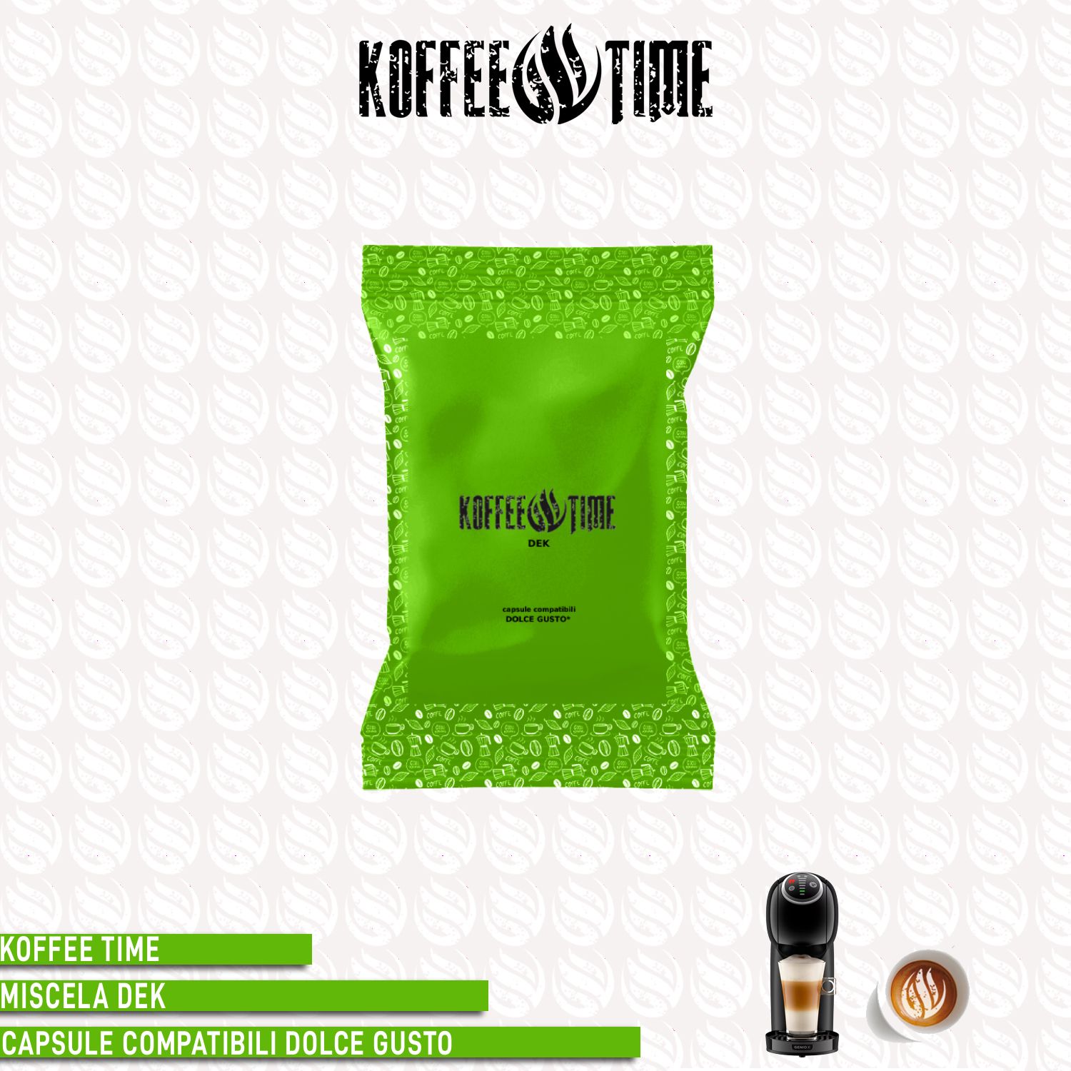 Koffee Time miscela Dek compatibile Dolce Gusto - 16 capsule