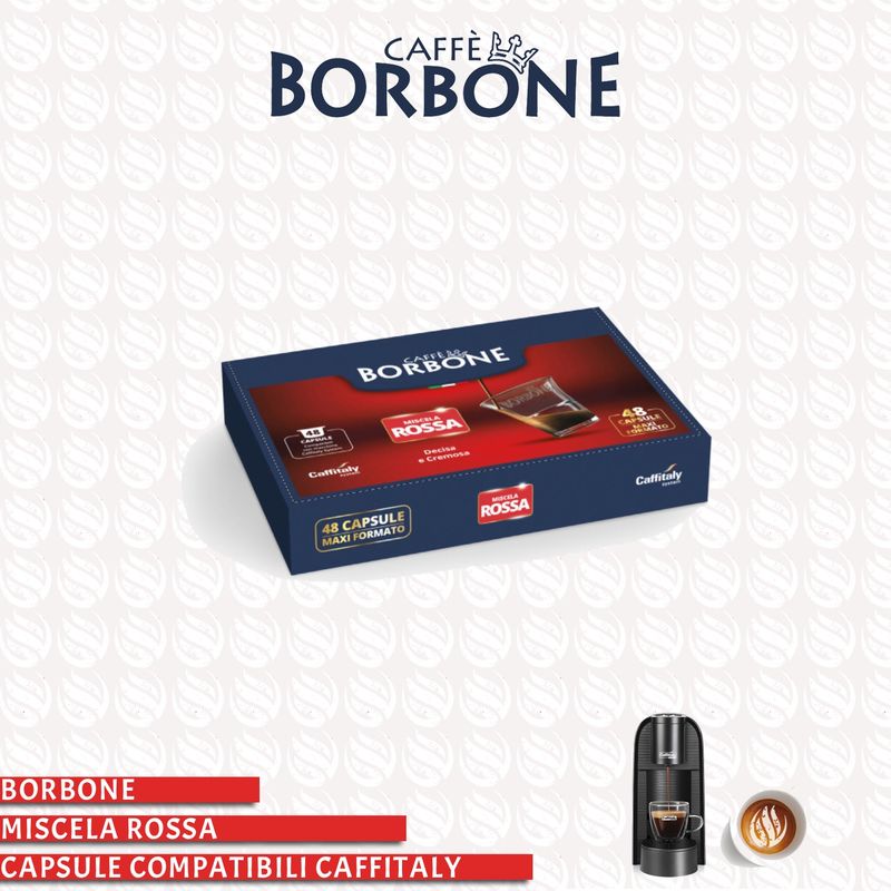 BORBONE COMPATIBILE CAFFITALY MISCELA ROSSA 48CP