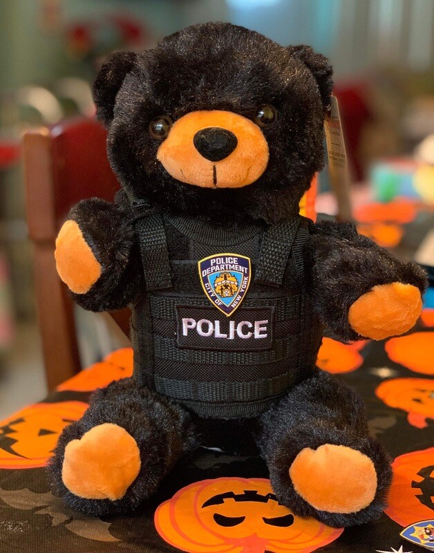 8″ Stuffed Bears (American Law Enforcement) WITH Mini Tactical Vest (INCLUDES your department’s logo and comes With Optional $$ Personalization) 8″ Stuffed Bears (American Law Enforcement) WITH Mini Tactical Vest (INCLUDES your department’s logo and comes With Optional $$ Personalization)