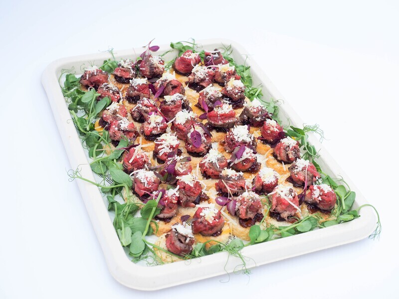 Bruschetta with Rare Beef Fillet