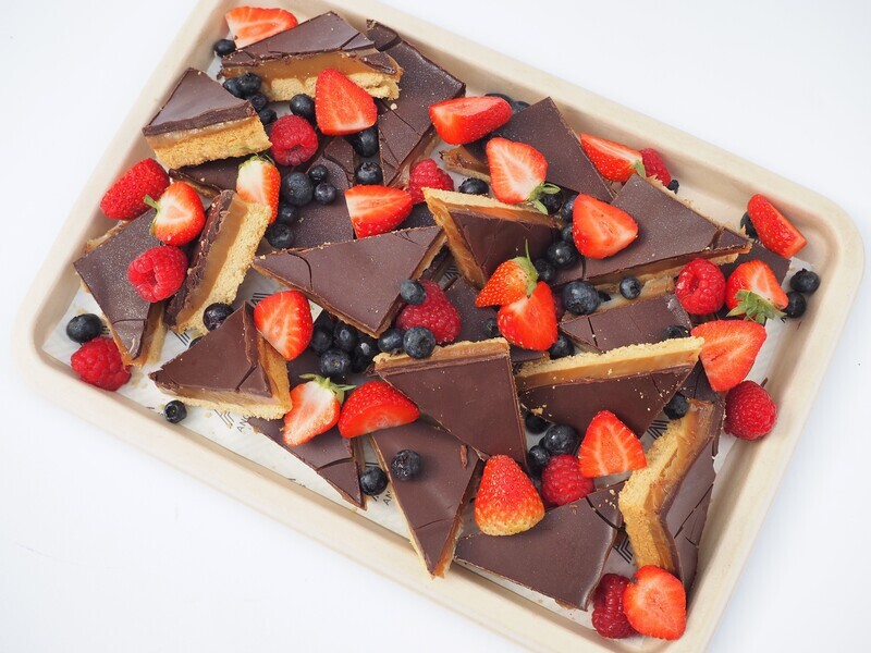 Vegan Caramel Shortbread (VG) (GF)
