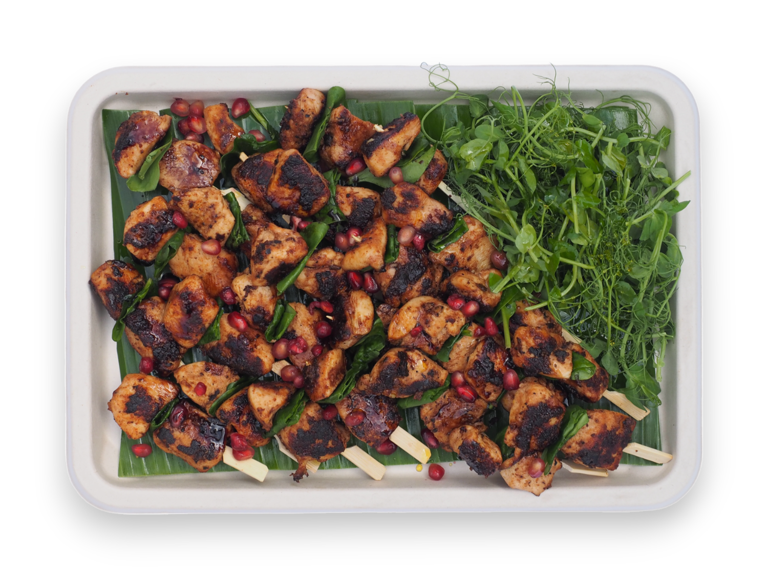 Tandoori Chicken Skewers with Pomegranate Molasses