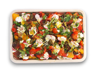 Chunky Heritage Tomato and Ricotta Salad  (V) (GF)