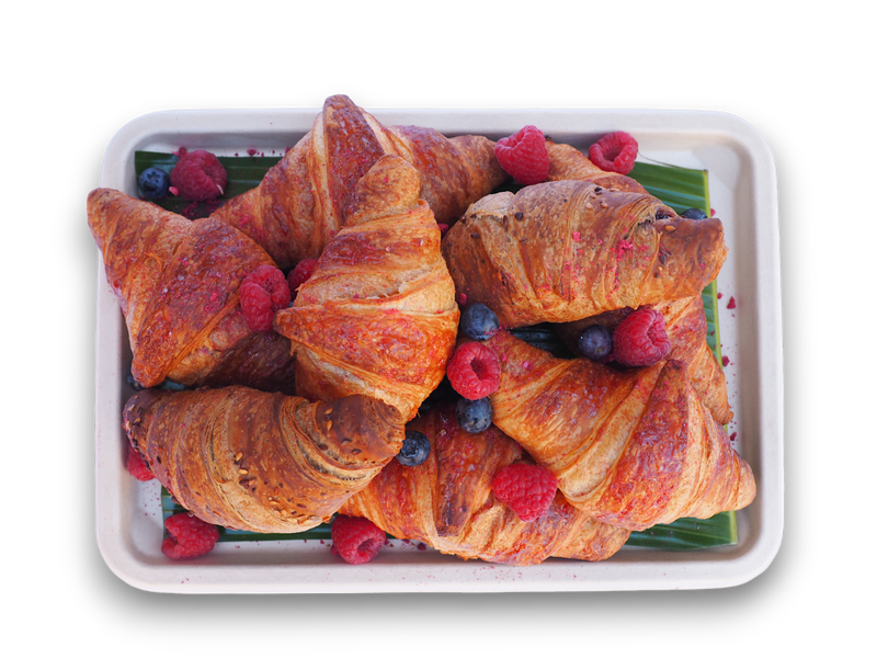 Vegan Blueberry and Raspberry Croissants (VG)