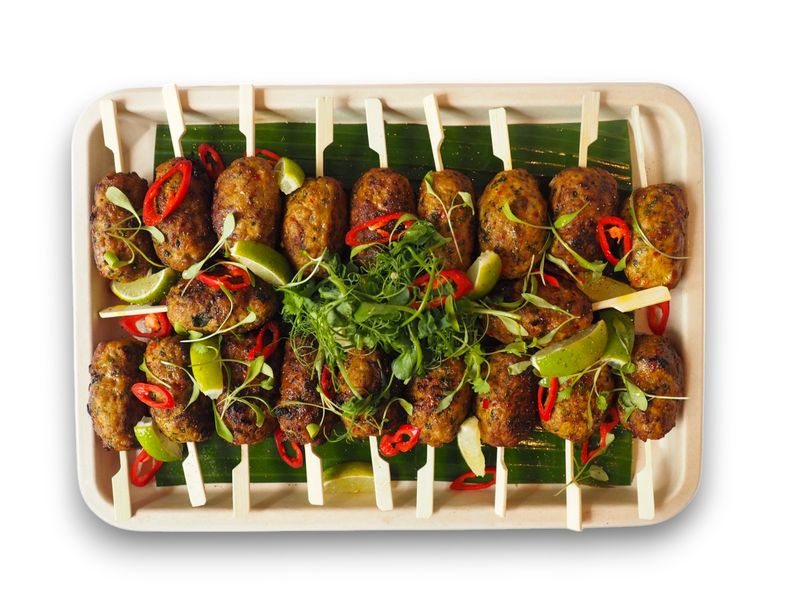 Thai Pork Skewer with Pineapple and Tamarind Sauce (GF)