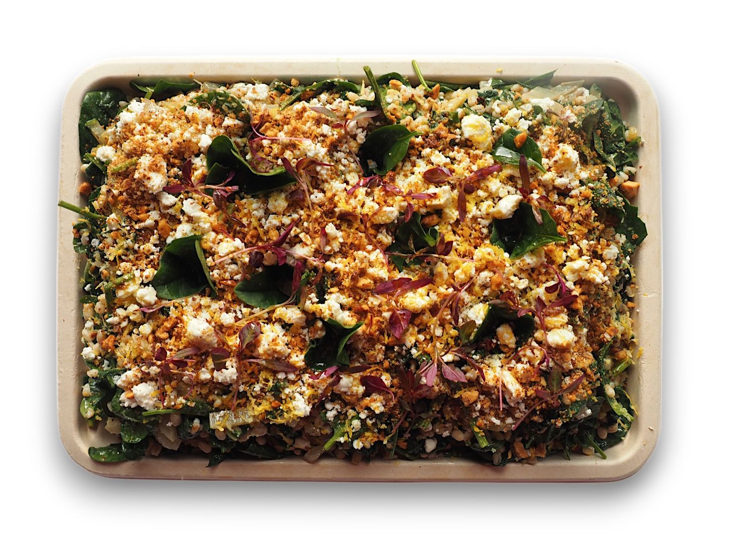 Barley and Chard with Feta (V)