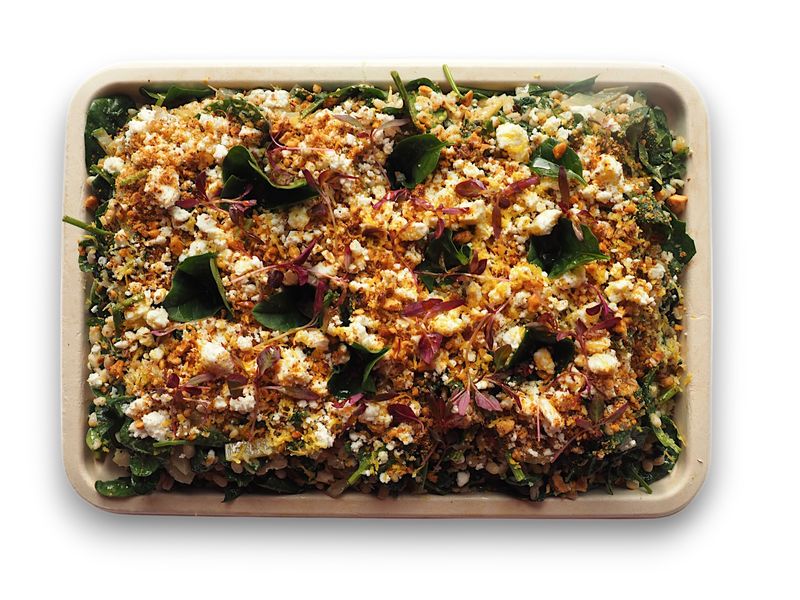 Barley and Chard with Feta (V)