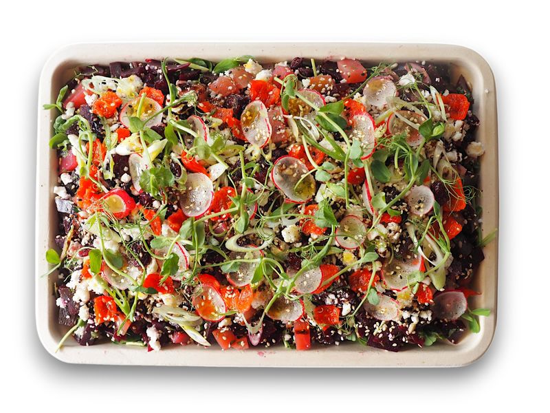 Beetroot, Goats Cheese and Cranberries (V) (GF)
