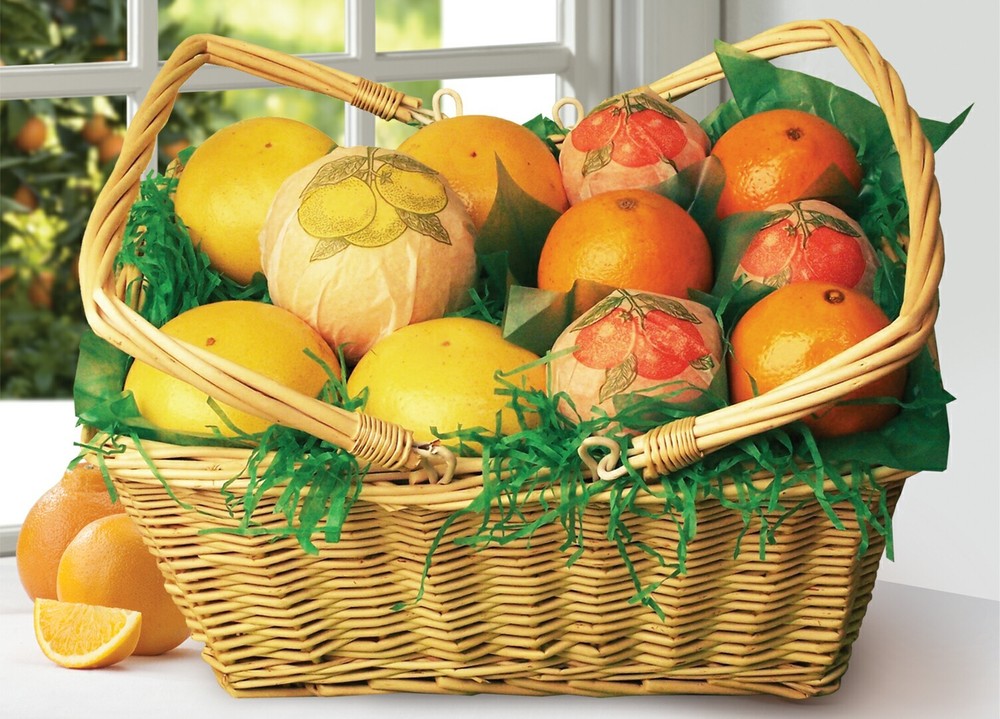 MAIL ORDER - PICNIC BASKET OF SUNSHINE, Size:: All Navel Orange Basket (Approx 15 lbs)