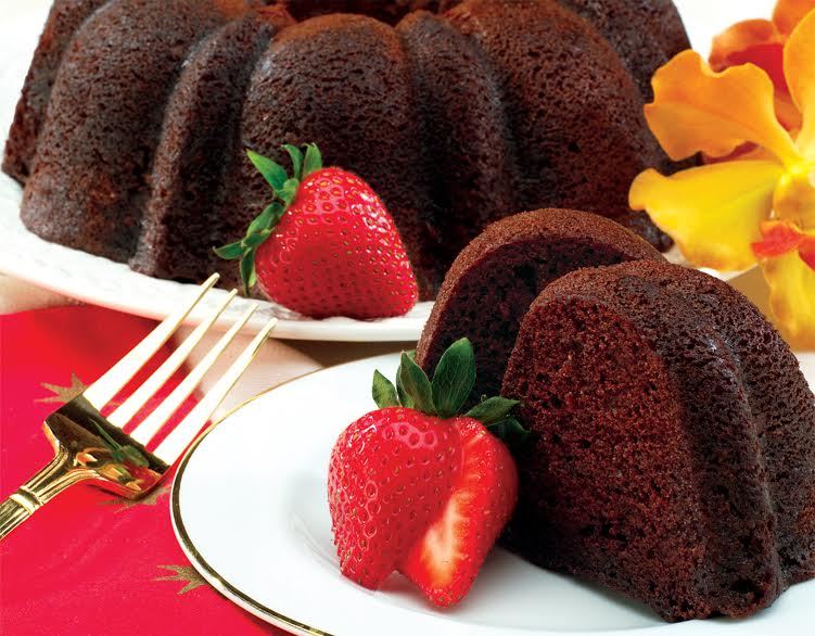 GOURMET GIFTS - DECADENT CHOCOLATE-CHOCOLATE CHIP  BUNDT CAKE
