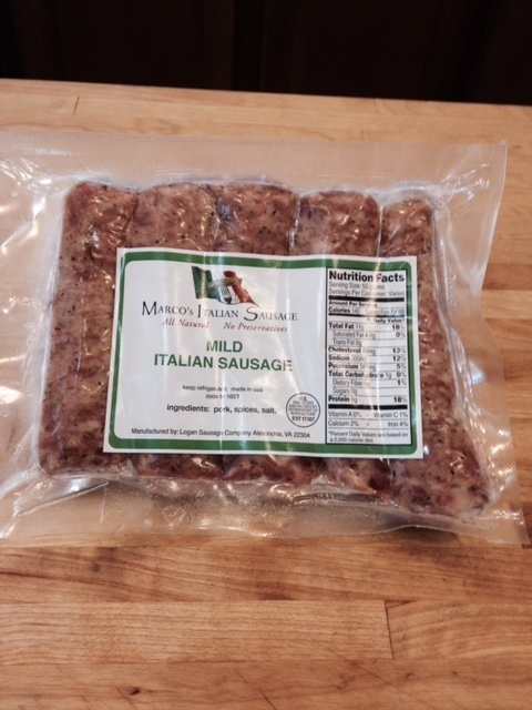 LOCAL DELIVERY - MILD ITALIAN SAUSAGE - 5LB BOX