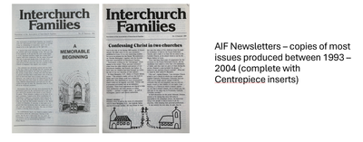 Interchurch Families Newsletters