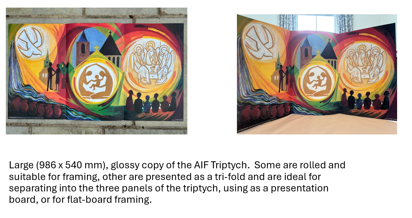 Large Glossy AIF Tryptich