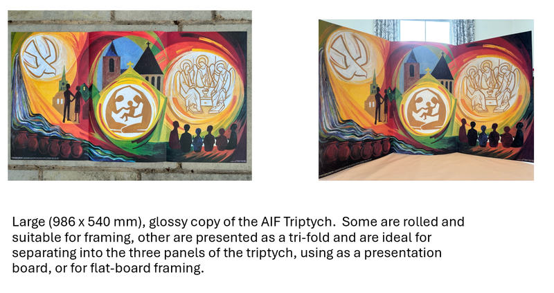 Large Glossy AIF Tryptich