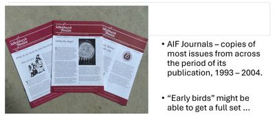 AIF Journals (1993-2004) AIF Journals (1993-2004)