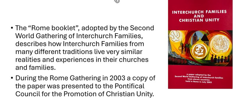 Interchurch Families & Christian Unity Booklet