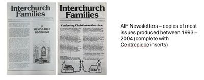 Interchurch Families Newsletters Interchurch Families Newsletters