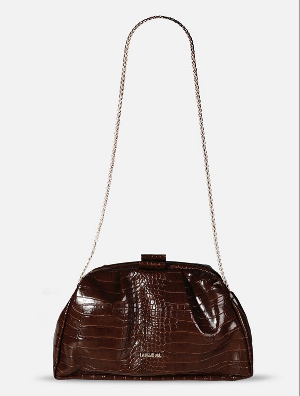 Borsa a spalla Juliette marrone Label rose