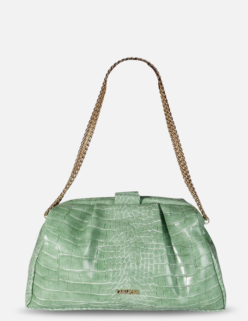 Borsa a spalla Juliette Verde Menta Label Rose