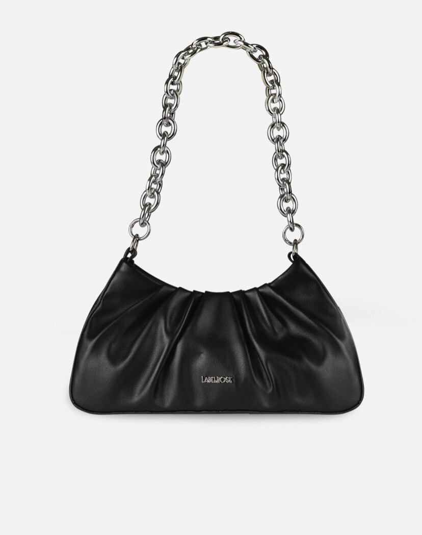 Borsa a spalla Harper Nera Label Rose