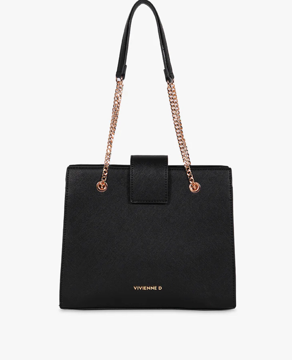 Shopper Santorini nero Vivienne D