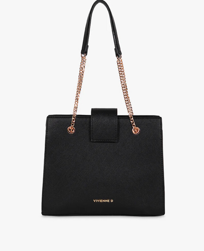 Shopper Santorini nero Vivienne D