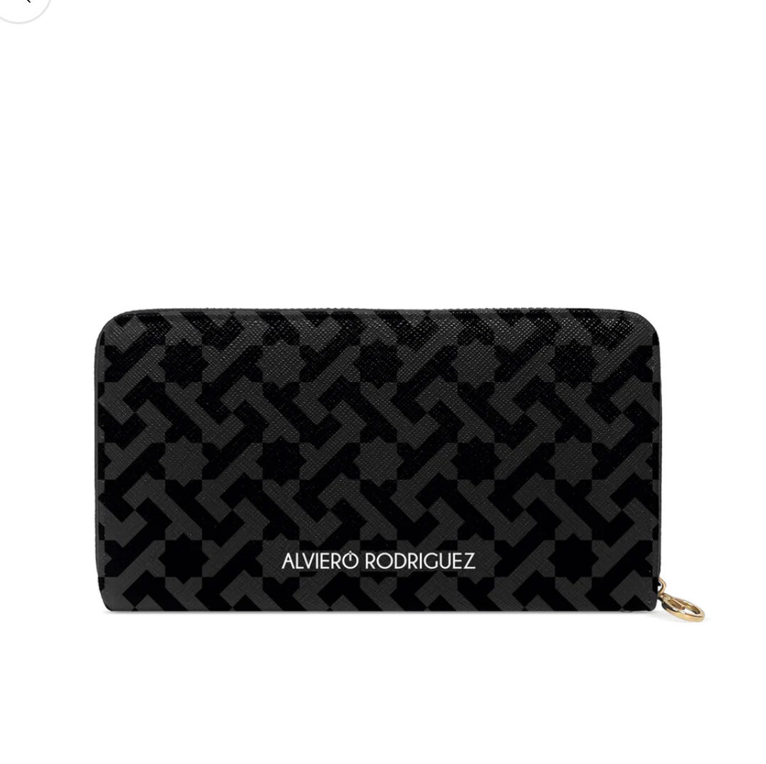 Portafoglio zip Essential Line Black Alviero Rodriguez 