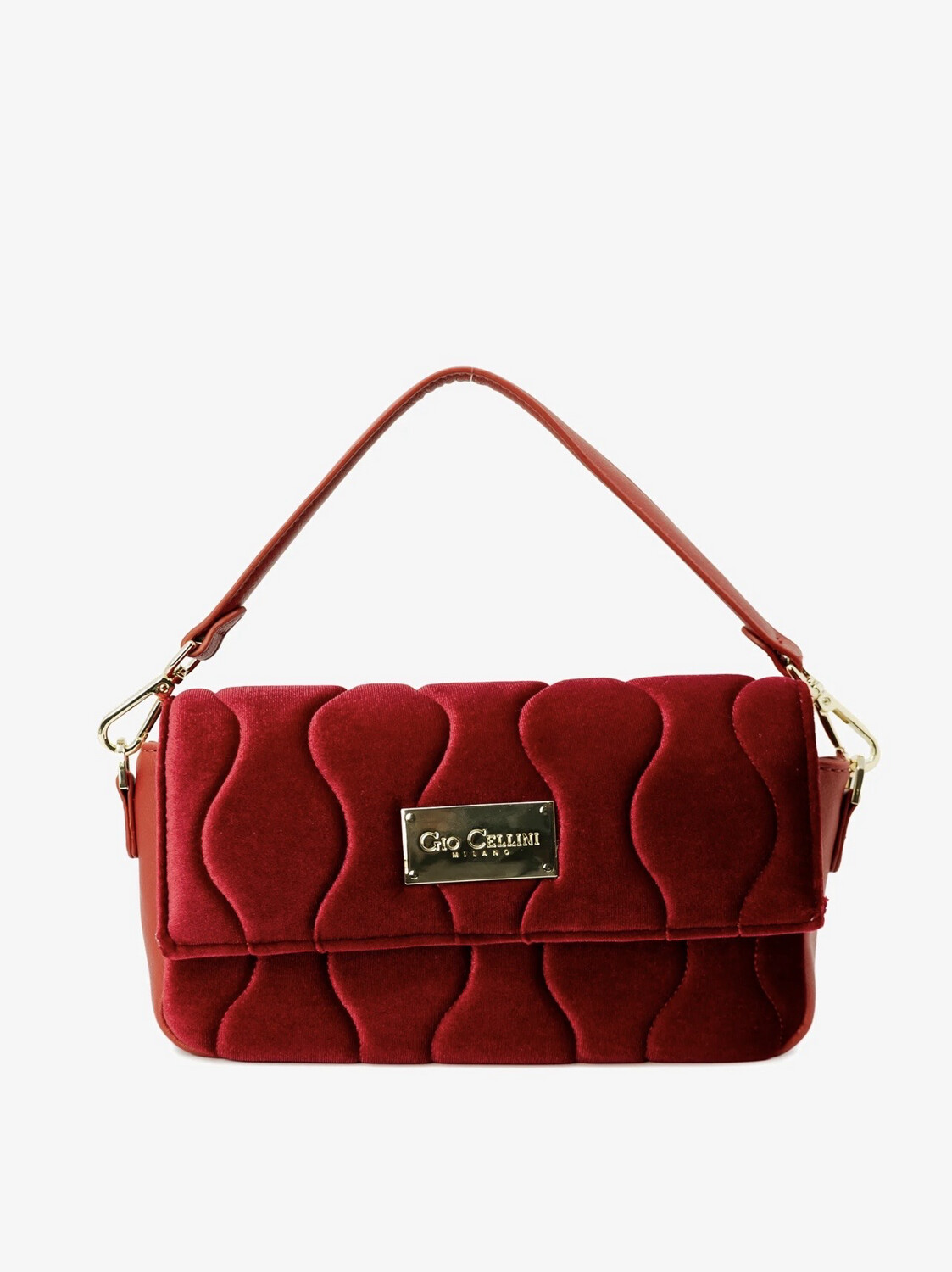 Borsa Rachel Velvet rosso Gio Cellini 