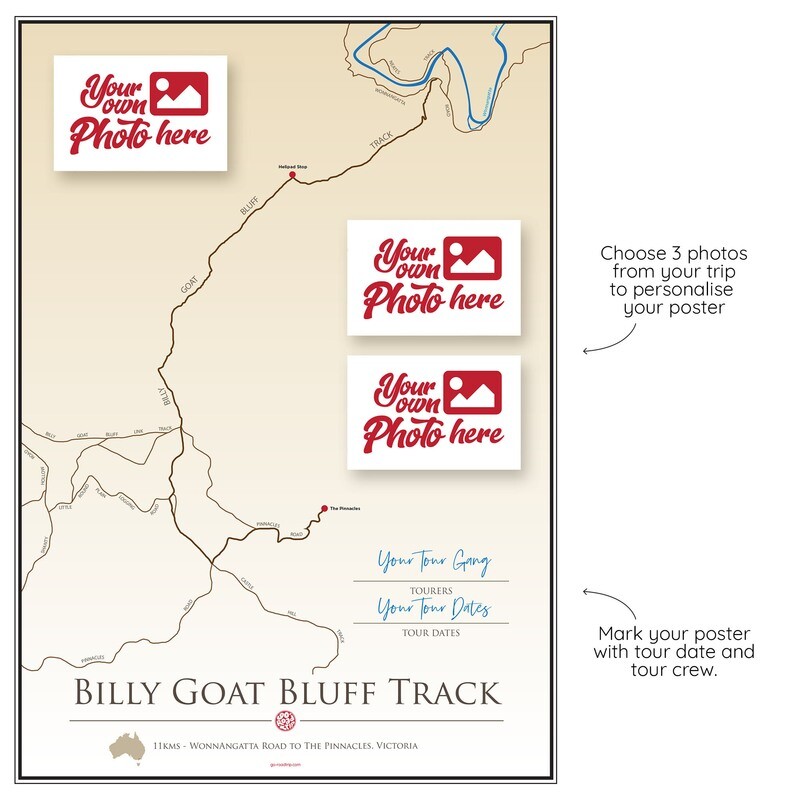 ICONIC TRACK: Billy Goat Bluff Track Personal Poster