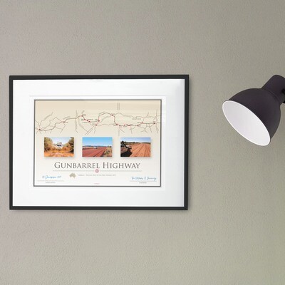 ICONIC TRACK: Gunbarrell Highway Personal Poster