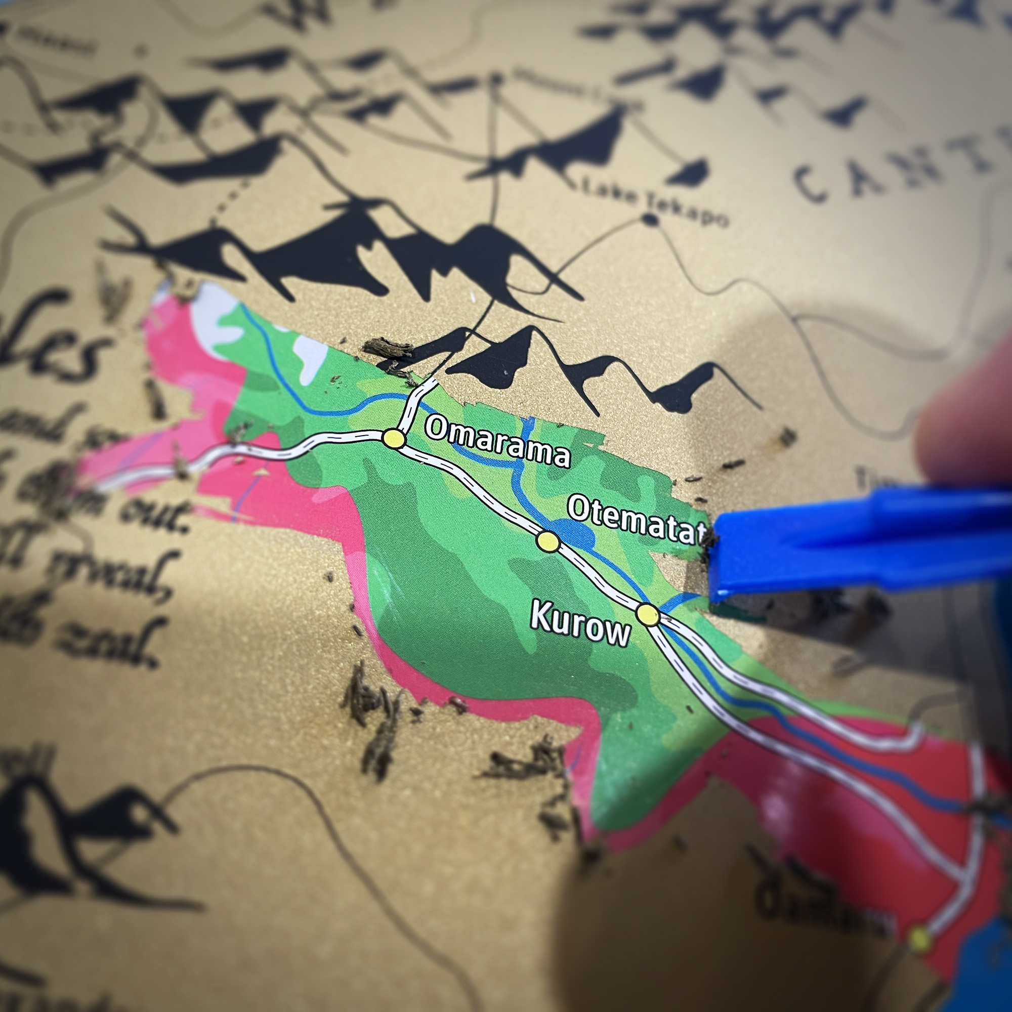 Go Roadtrip New Zealand Scratch Map poster Scratch Maps