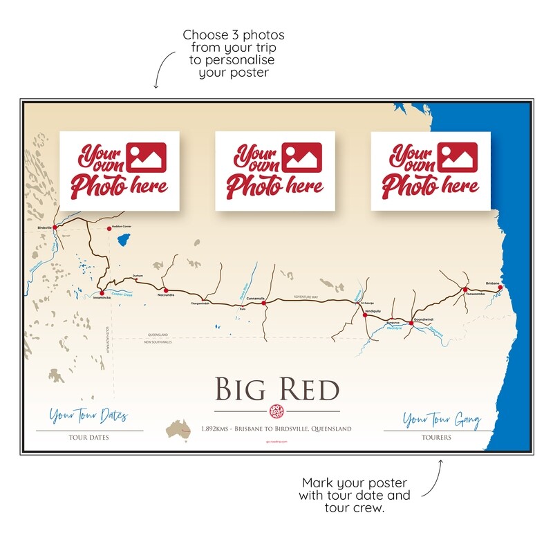 ICONIC TRACK: Big Red Personal Poster