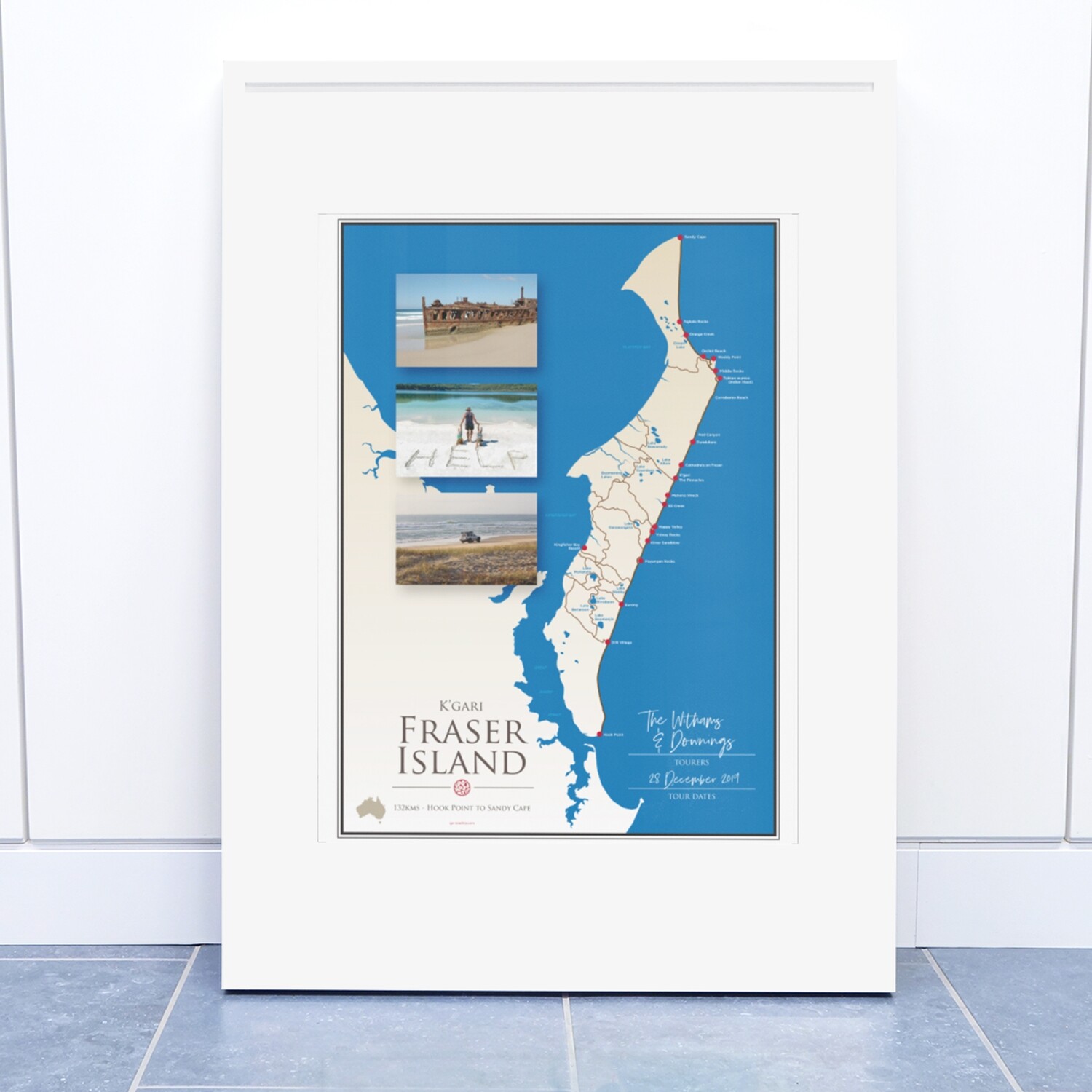 ICONIC TRACK: Fraser Island Personal Poster