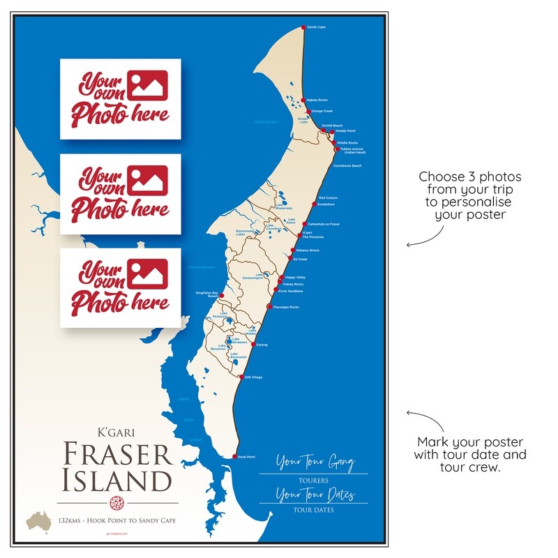 ICONIC TRACK: Fraser Island Personal Poster