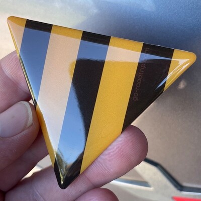 Resin Dome Car stickers: Hawthorn colours BROWN/GOLD