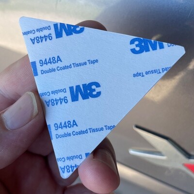 Resin Dome Car stickers: Sydney colours RED/WHITE