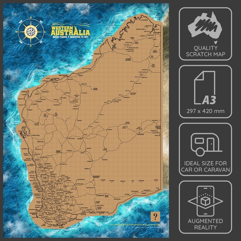 A3 BUNDLE: Western Australia and Northern Territory Scratch Maps