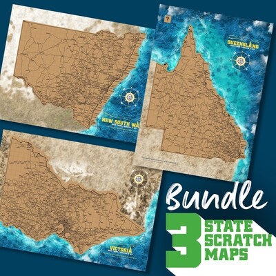 A3 BUNDLE: The East Coast. Queensland, New South Wales &amp; Victoria