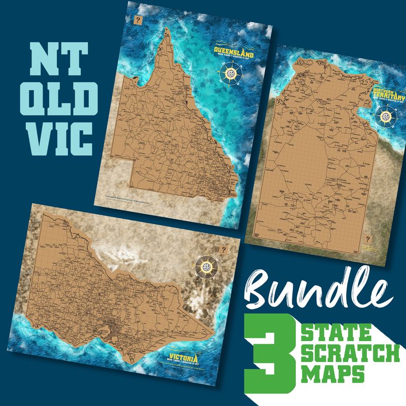 A3 BUNDLE: Northern Territory, Queensland &amp; Victoria