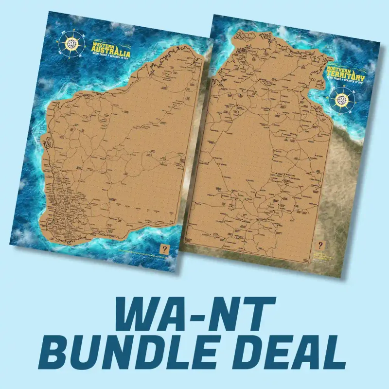 A3 BUNDLE: Western Australia and Northern Territory Scratch Maps