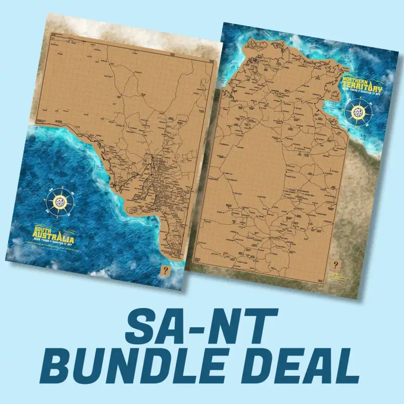 A3 BUNDLE: South Australia and Northern Territory Scratch Maps
