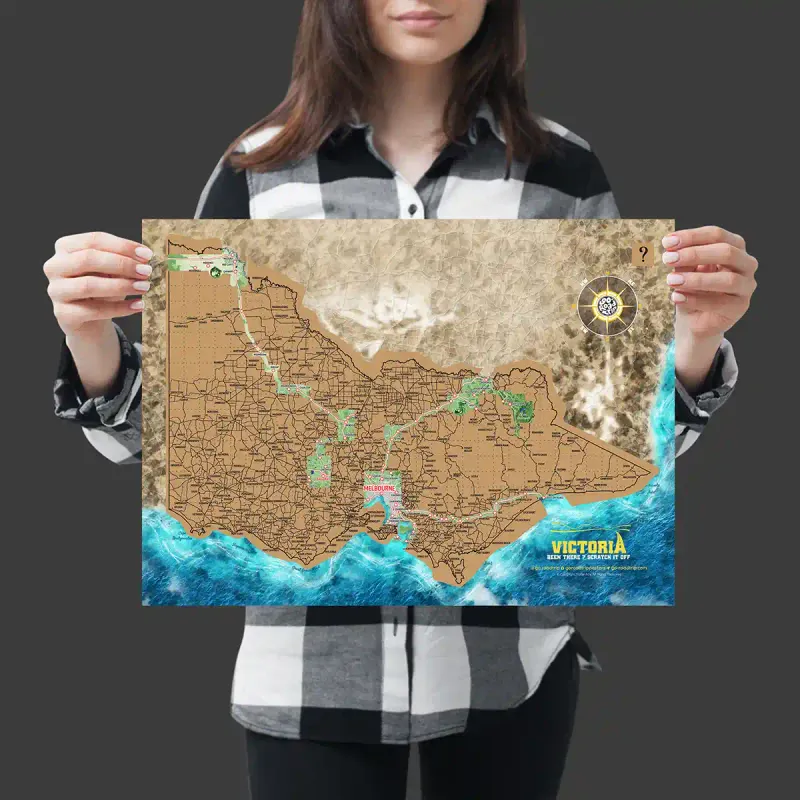 A3 BUNDLE: Victoria and New South Wales Scratch Maps