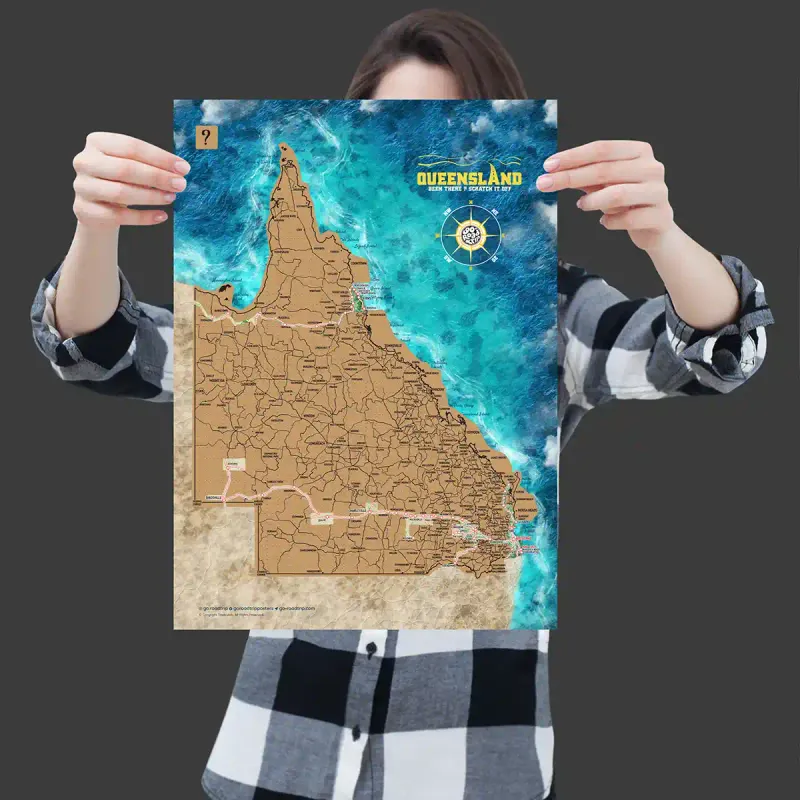 A3 BUNDLE: Queensland and New South Wales Scratch Maps