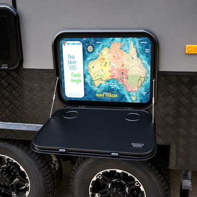 Australia Map Decal for Caravan Pull-Down Tables | ROAD TRACER 550 Dual-Purpose Map &amp; Whiteboard